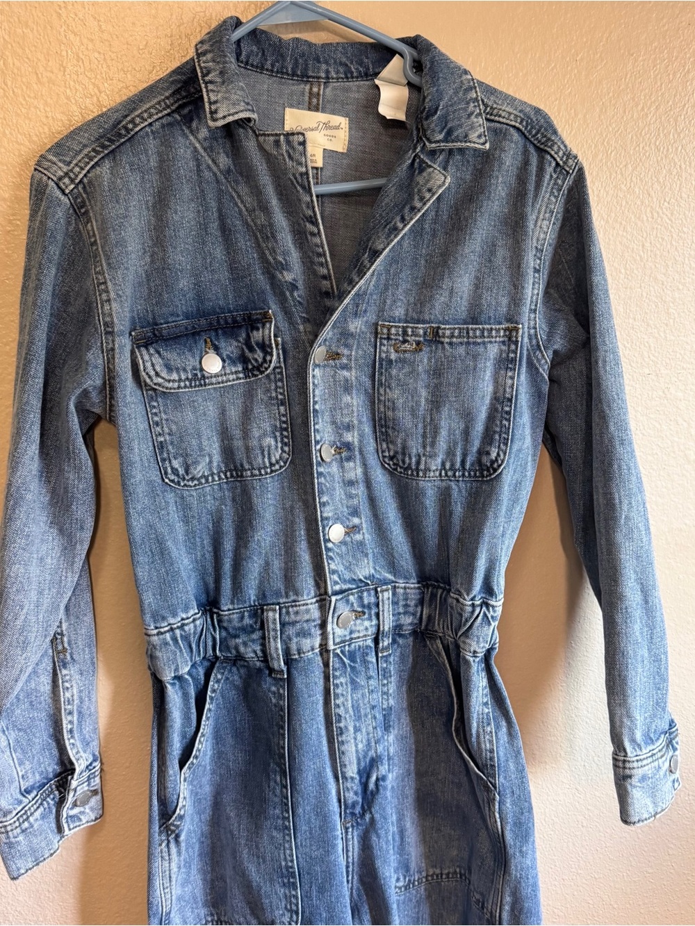 UNIVERSAL THREADS Denim Jumpsuit Coverall in Light Blue